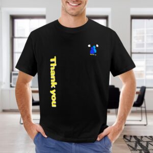 Thank You Translate Black T-Shirt Unisex